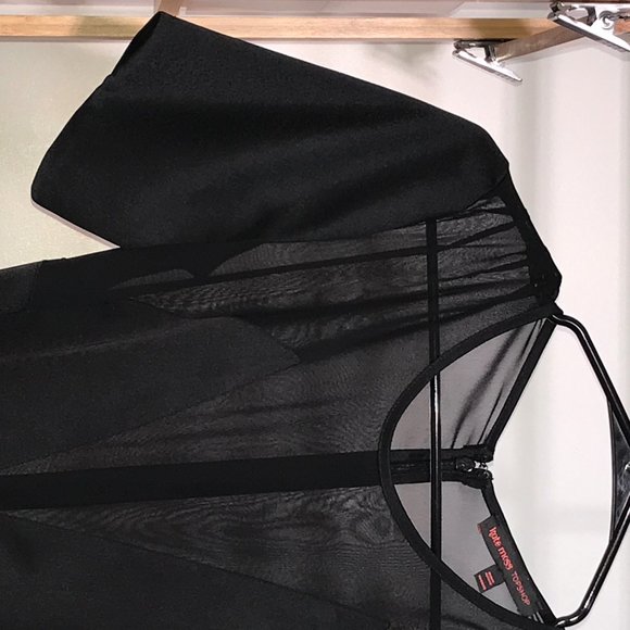 TopShop Satin and Mesh onepiece jumpsuit - Picture 3 of 6